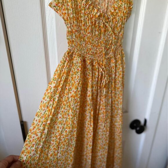 DÔEN Emmaretta Floral Cotton Midi-Dress - Picture 4 of 7